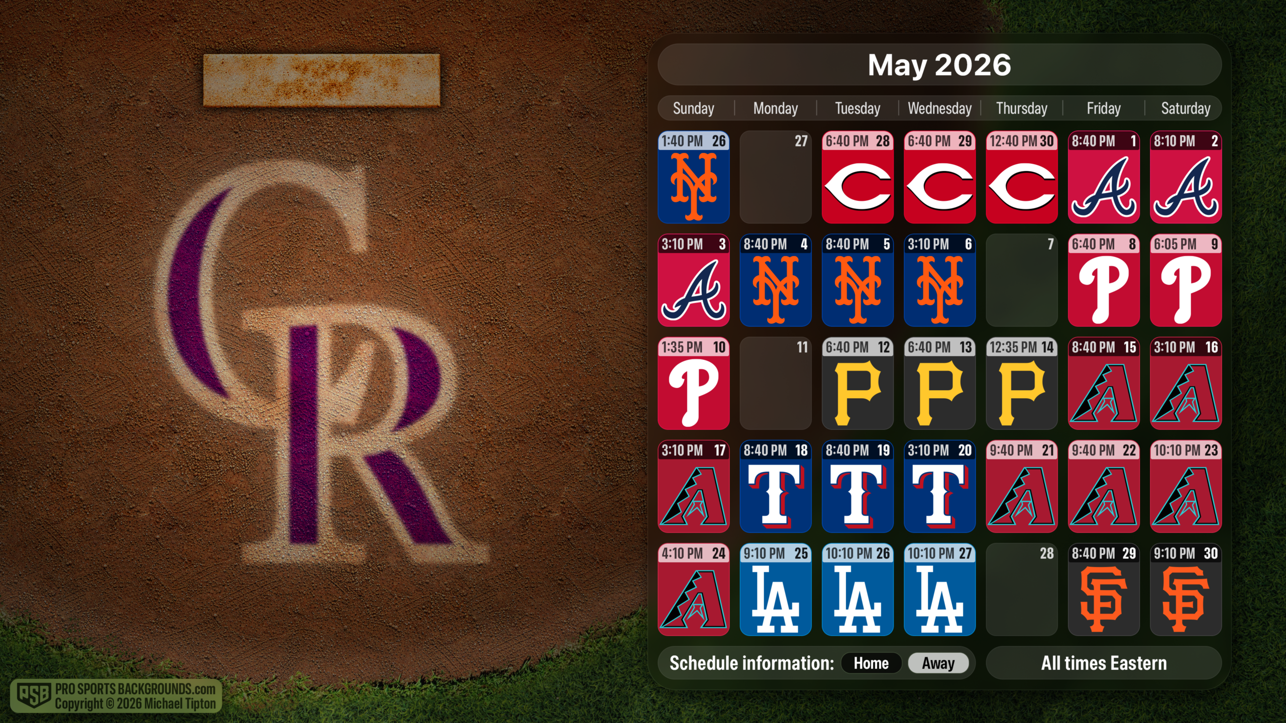 Colorado Rockies Schedule 2026